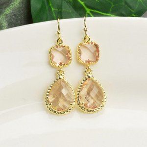 Champagne Bridesmaid Earrings